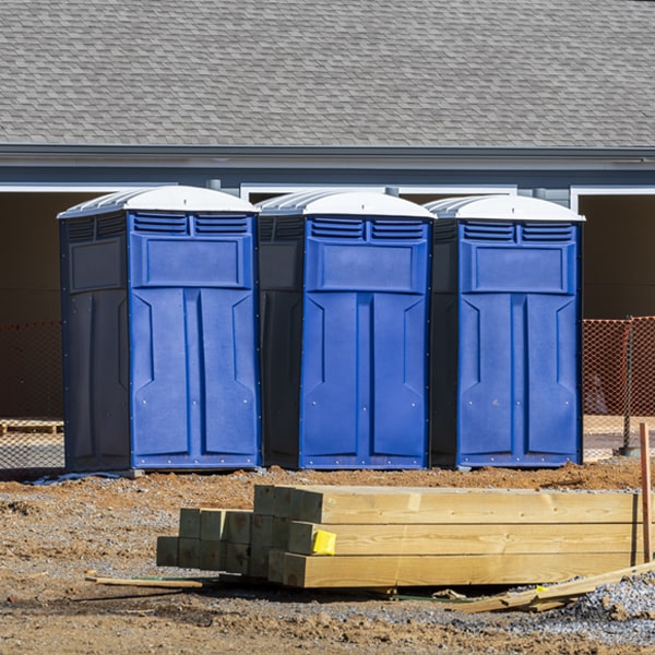 is there a specific order in which to place multiple porta potties in Eva